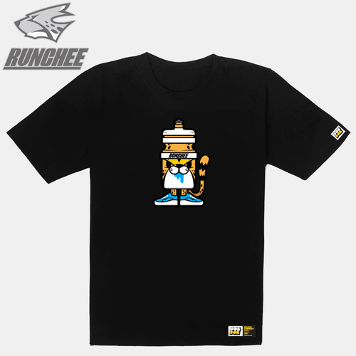 [돌돌] RUNCH-T-17 런닝 치타 런치 캐릭터 그래픽 티셔츠  