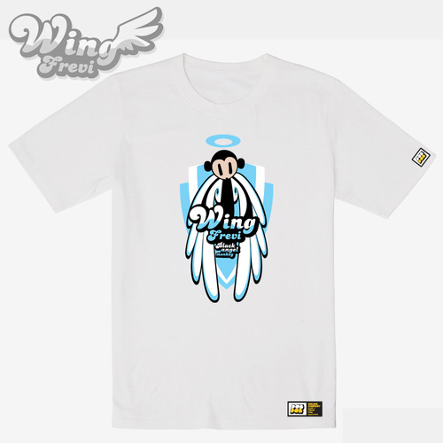 [돌돌] Wing-frevi_T-shirts_01 윙프레비 천사 원숭이 캐릭터 티셔츠 