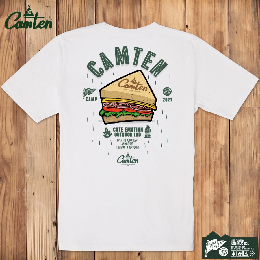 [캠텐] Camten-tshirts-08 감성 캠핑 브랜드 캠텐 캐릭터 그래픽 티셔츠 반팔티