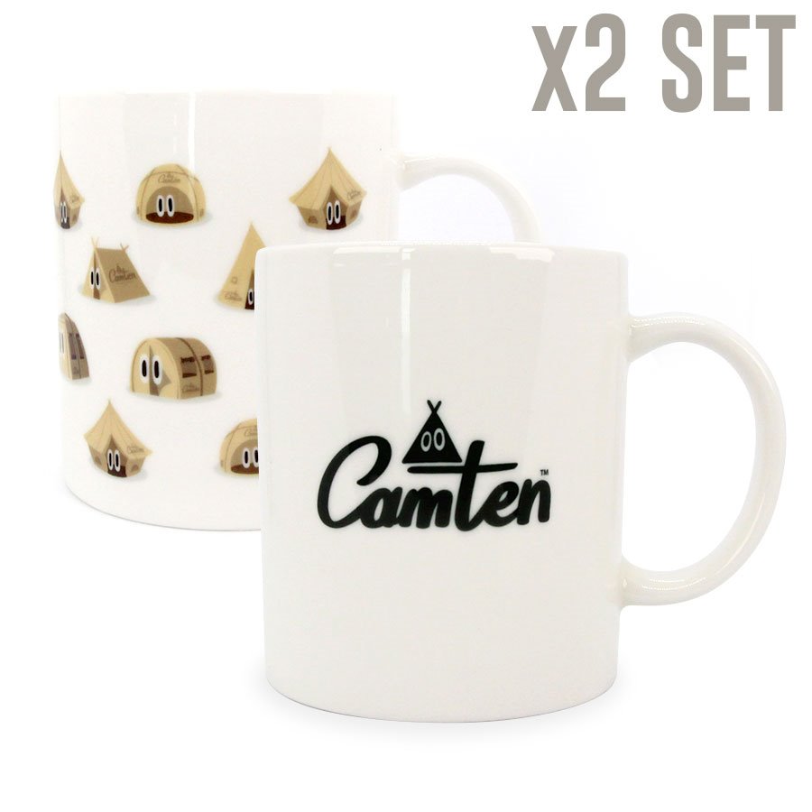 [캠텐] 감성 캠핑 브랜드 캠텐 머그컵 세트 x2  시제품 camten-mug-01