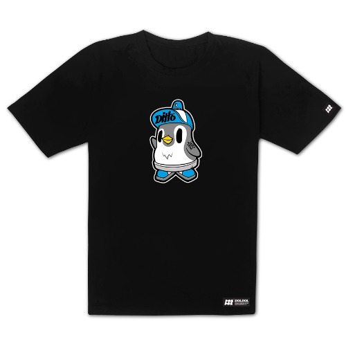 [돌돌] DITTO_T-shirts_04 그래피티 아이스 펭귄 디또 캐릭터 그래픽 티셔츠