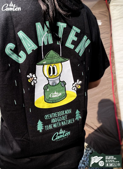 [캠텐] Camten-tshirts-04 감성 캠핑 브랜드 캠텐 캐릭터 그래픽 티셔츠 반팔티