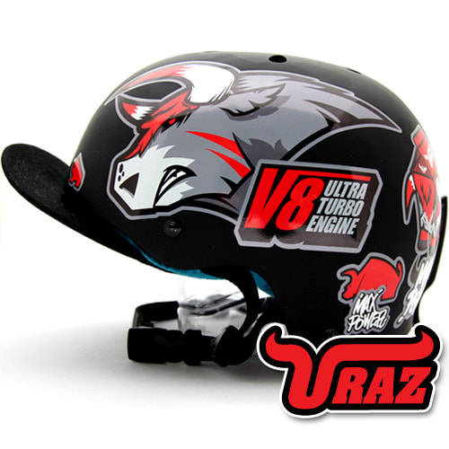 [그래피커] 0007-URAZ-Helmet-05  헬멧 튜닝 스티커