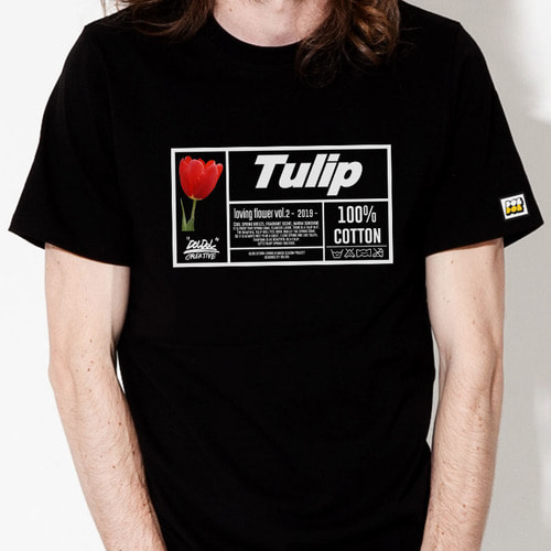 [돌돌] loving-flower_tshirts_10 러빙플라워 시즌2 tulip 튤립 일러스트 그래픽 디자인 티셔츠 